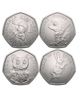 2017 Beatrix Potter 50p Coin Set