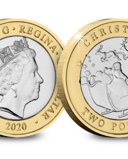 2020 Christmas Gibraltar £2 Coin