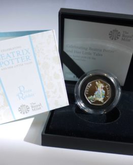 2018 Peter Rabbit Silver Proof 50p Black Box