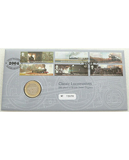 2004 Trevithick Steam Locomotive £2 Brilliant Uncirculated Coin First Day Cover