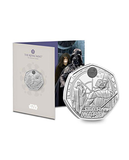 Star Wars Darth Vader and Emperor Palpatine 2023 UK 50p Brilliant Uncirculated Coin