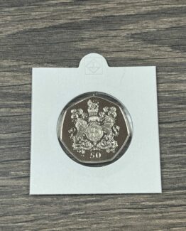 2019 VICTORIA COAT OF ARMS BU GIBRALTAR 50p FIFTY PENCE COIN