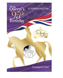 2021 BIOT 95th Birthday Trooping the Colour 50p BU