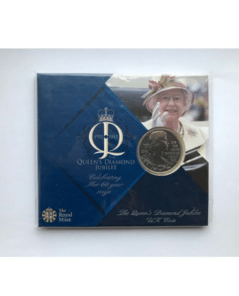 2012 ROYAL MINT HM THE QUEEN DIAMOND JUBILEE FIVE POUNDS £5 BU COIN PACK