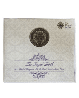 2015 Royal Birth Princess Charlotte Five Pound Crown Brilliant Uncirculated Coin In Folder