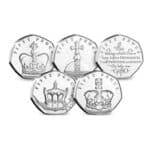 2018 The Sapphire Coronation Fifty Pence Coin Set