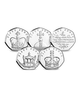 2018 The Sapphire Coronation Fifty Pence Coin Set