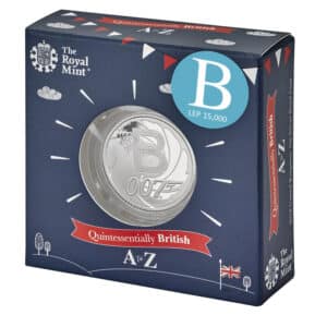 Bond…James Bond 2018 UK 10p Silver Proof Coin in Acrylic Block