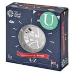 Union Flag 2018 UK 10p Silver Proof Coin in Acrylic Block