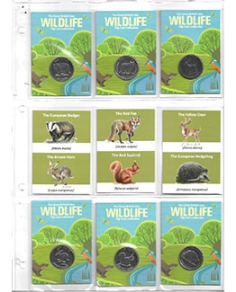 2021 Guernsey Woodland Mammals Wildlife 10p Set