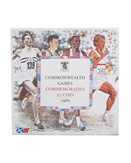 1986 COMMONWEALTH GAMES COMMEMORATIVE BU £2 COIN PACK