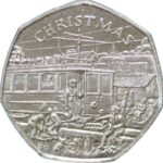 1989 Isle Of Man Christmas 50p