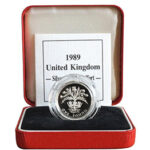 1989 Silver Proof Piedfort £1 Coin