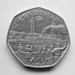 1990 Isle Of Man Christmas 50p