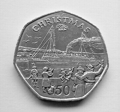 1990 Isle Of Man Christmas 50p