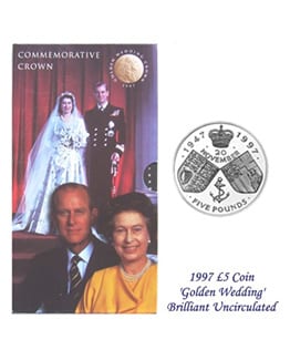 1997 BU £5 Crown Pack - Golden Wedding