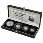 1997 Silver Proof Britannia 4 Coin Set