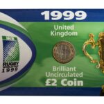 1999 £2 Rugby World Cup Brilliant Uncirculated Pack