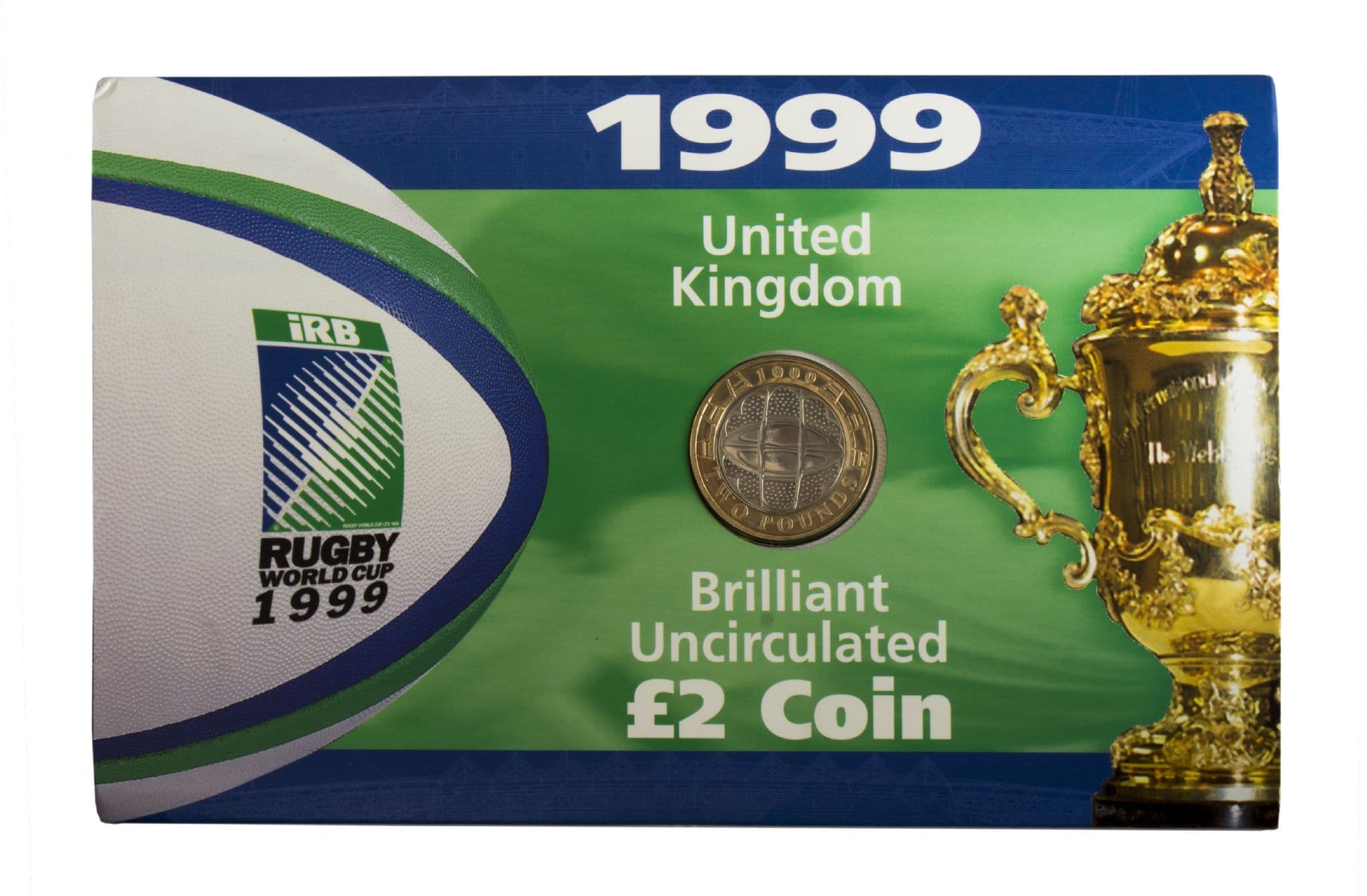 1999 £2 Rugby World Cup Brilliant Uncirculated Pack