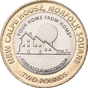 2018 Gibraltar Calpe House £2 Coin