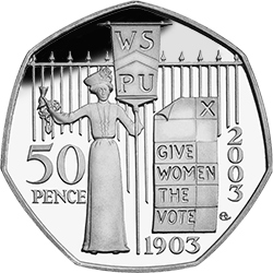 2003 Women’s Social and Political Union 50p