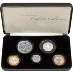 2007 UK The Piedfort Collection Silver 5-Coin Set