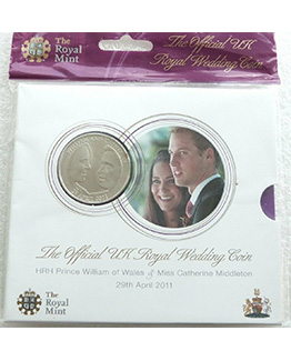 2011 Royal Wedding William and Kate £5 Brilliant Uncirculated Coin Pack