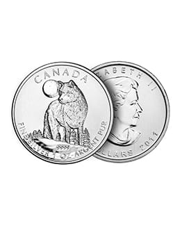 2011 1 oz Silver Canadian Wolf Bullion Coin