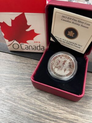 2013 Canada $10 Fine Silver Coin – Canadian Holiday Season