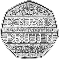 2013 Benjamin Britten 50p