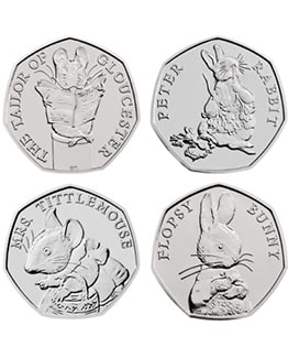 2018 Beatrix Potter 50p Coin Set