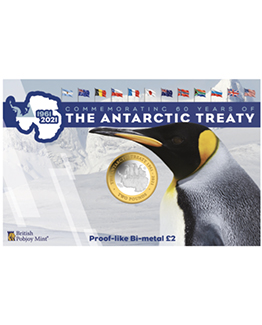 2021 £2 Coin Celebrating the 60th Anniversary of the Antarctic Treaty