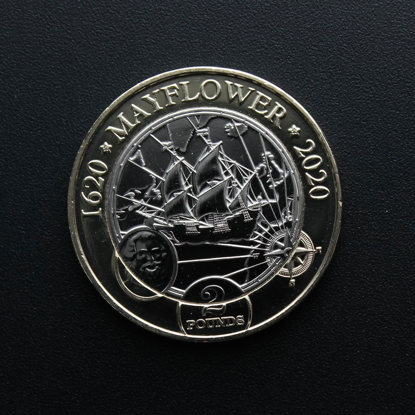 Isle Of Man 2020 Mayflower £2 Coin