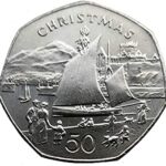 1981 Isle Of Man Christmas 50p