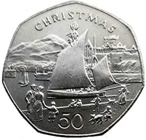 1981 Isle Of Man Christmas 50p