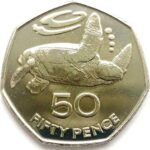 2006 St Helena Sea Turtle 50p Coin