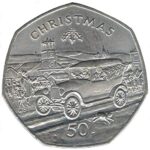 1983 Isle Of Man Christmas 50p