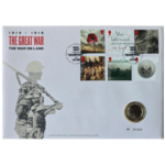 2016 War on Land Army UK £2 BU Coin Cover with Stamps PNC