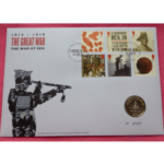 2015 FIRST WORLD WAR 100TH ANNIVERSARY – ROYAL NAVY TWO POUND £2 COIN FDC PNC