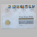 2011 King James Bible 400th Anniversary BU 2 Pounds Coin Cover - Royal Mail First Day Cover