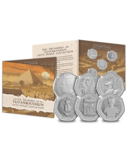 2023 Isle of Man Tutankhamun 50p BU Coin Set