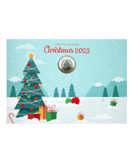 2023 Gibraltar Christmas Coloured Carded £2