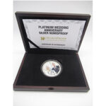 Platinum Wedding Anniversary Silver Proof Numisproof 2oz Coin + COA & Case