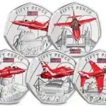 The Red Arrows 60th Season Colour 50p Set
