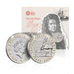 Samuel Pepys 2019 UK £2 Brilliant Uncirculated Coin