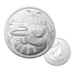 2024 Australian Tiger Snake 1oz Silver Bullion Coin