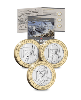 75th Anniversary D-Day Leaders £2 Coin Collection Brilliant Uncirculated