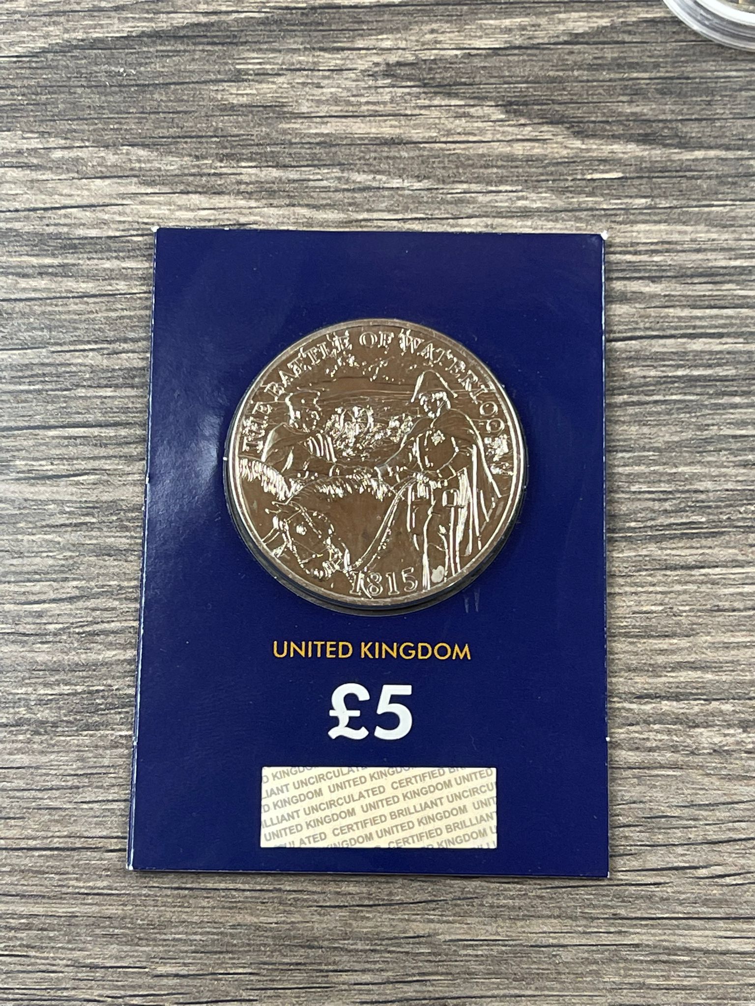 2015 Battle of Waterloo £5 Brilliant Uncirculated CC