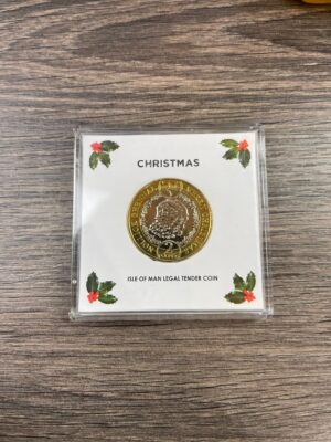 2019 Isle of Man Santa £2 In Capsule