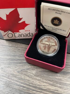 2013 Canada $10 Fine Silver Coin – Hockey